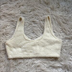 Victoria's Secret PINK Cream Sherpa Top